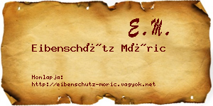 Eibenschütz Móric névjegykártya